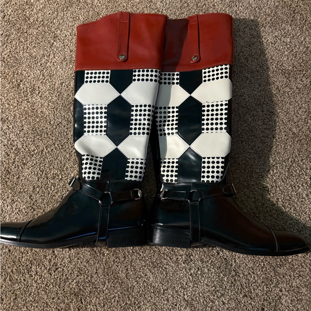 Plaid Riding boots - Picture 5 of 6